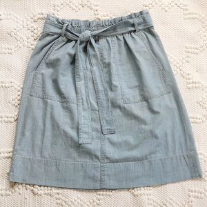 Madewell Chambray skirt